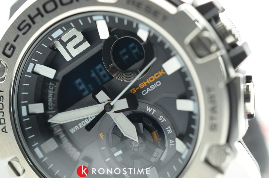 Часы Casio G-Shock GST-B300S-1A — сталь карбон, пластик