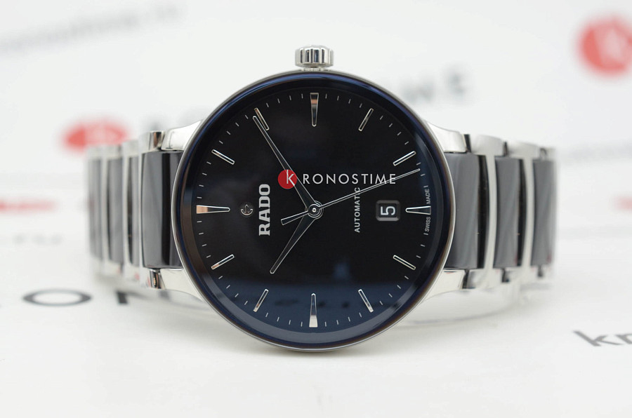 Часы Rado Centrix Automatic R30018152 — сталь + высокотехнологичная плазменная керамика, мужские