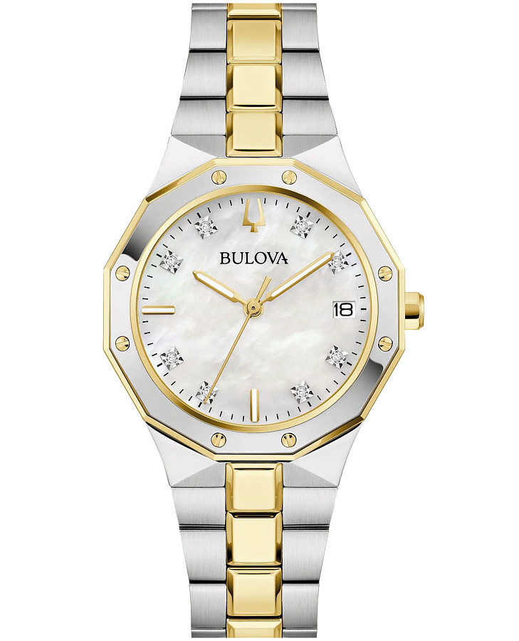 Часы Bulova Prestige 98P234 — женские, перламутровый