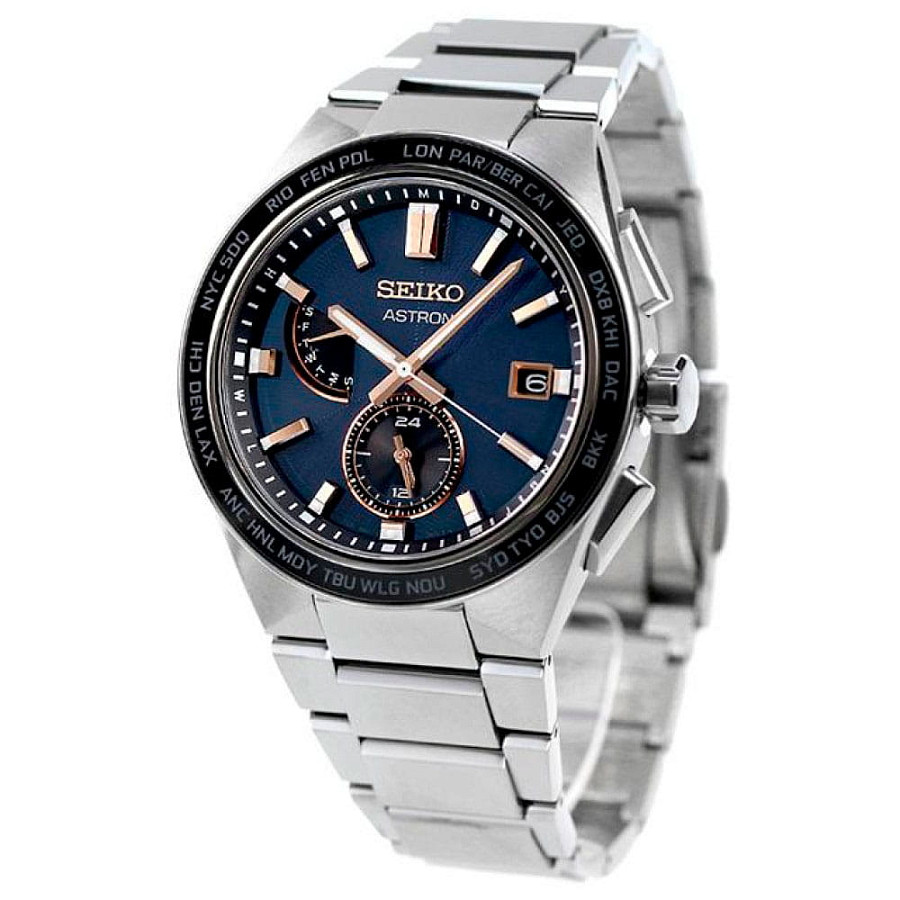 Часы Seiko Astron Nexter Solar Radio SBXY053 — кварцевые, титан