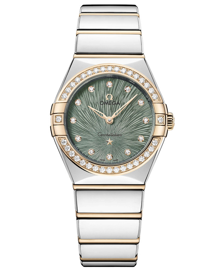 Часы Omega Constellation 131.25.28.60.60.001 — женские, зеленый