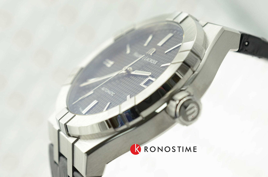 Часы Maurice Lacroix Aikon Automatic AI6008-SS001-330-1 — мужские, кожаный