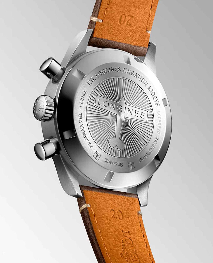Часы Longines Avigation Big Eye L2.816.4.53.2 — механические, сталь металл