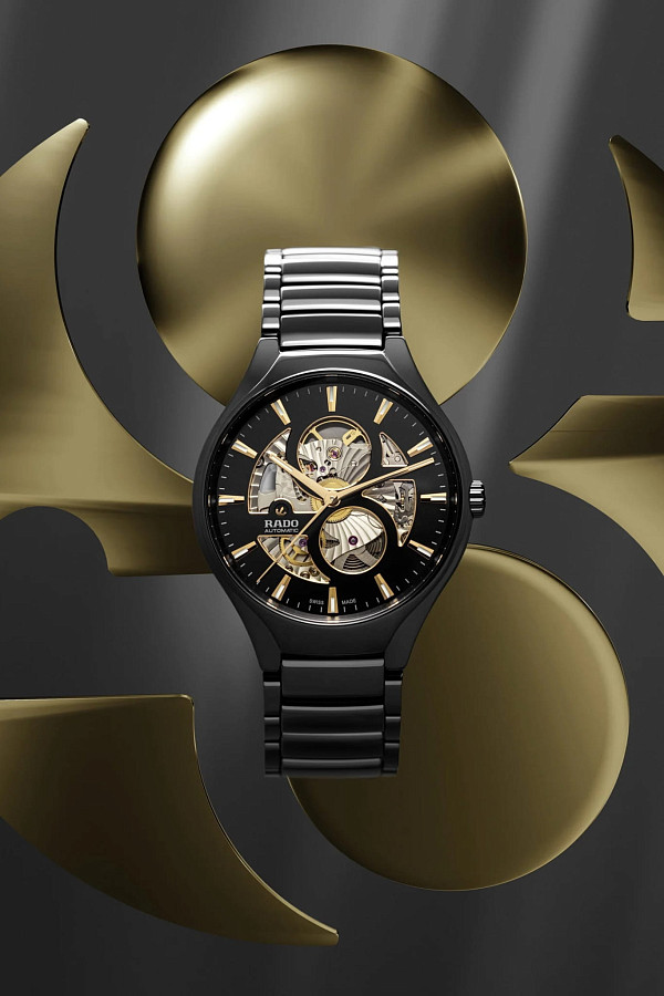 Часы Rado True Round Open Heart R27107172 — механические, Швейцария, мужские