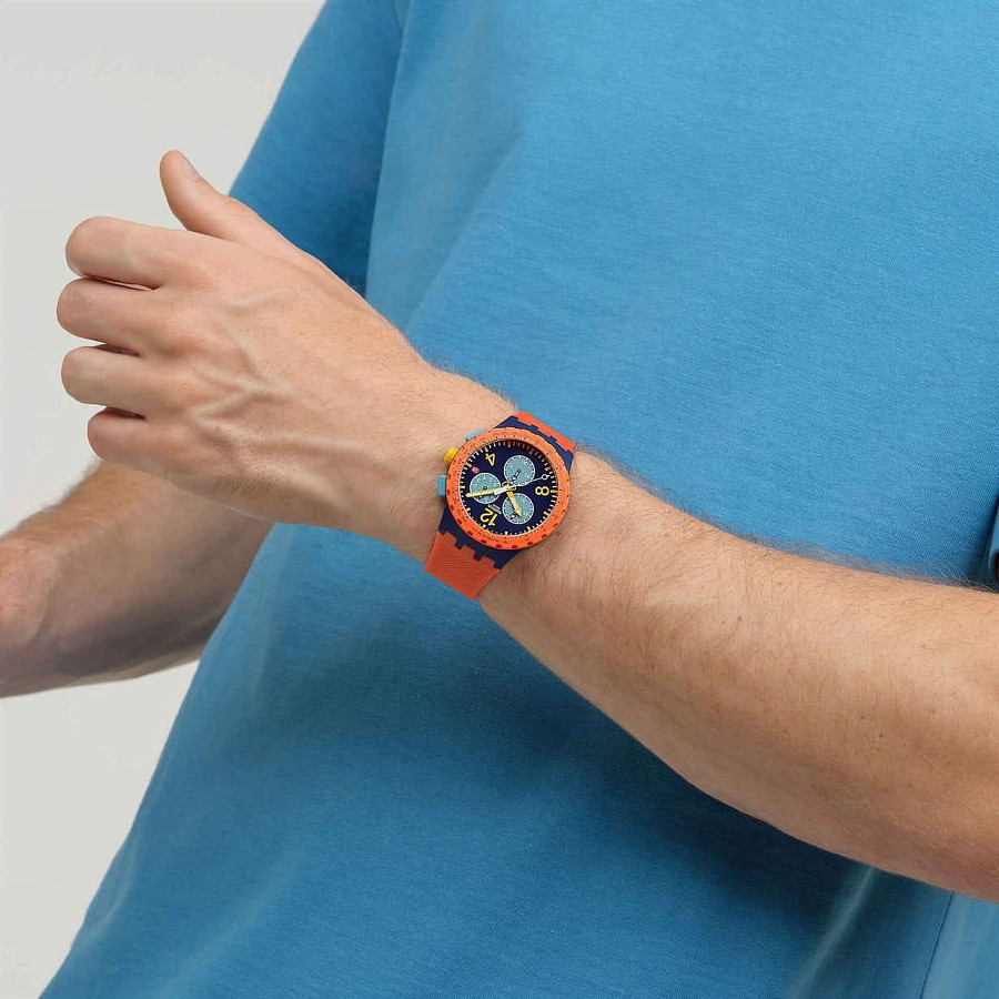 Часы Swatch Camo Flash SUSI400 — кварцевые, пластик
