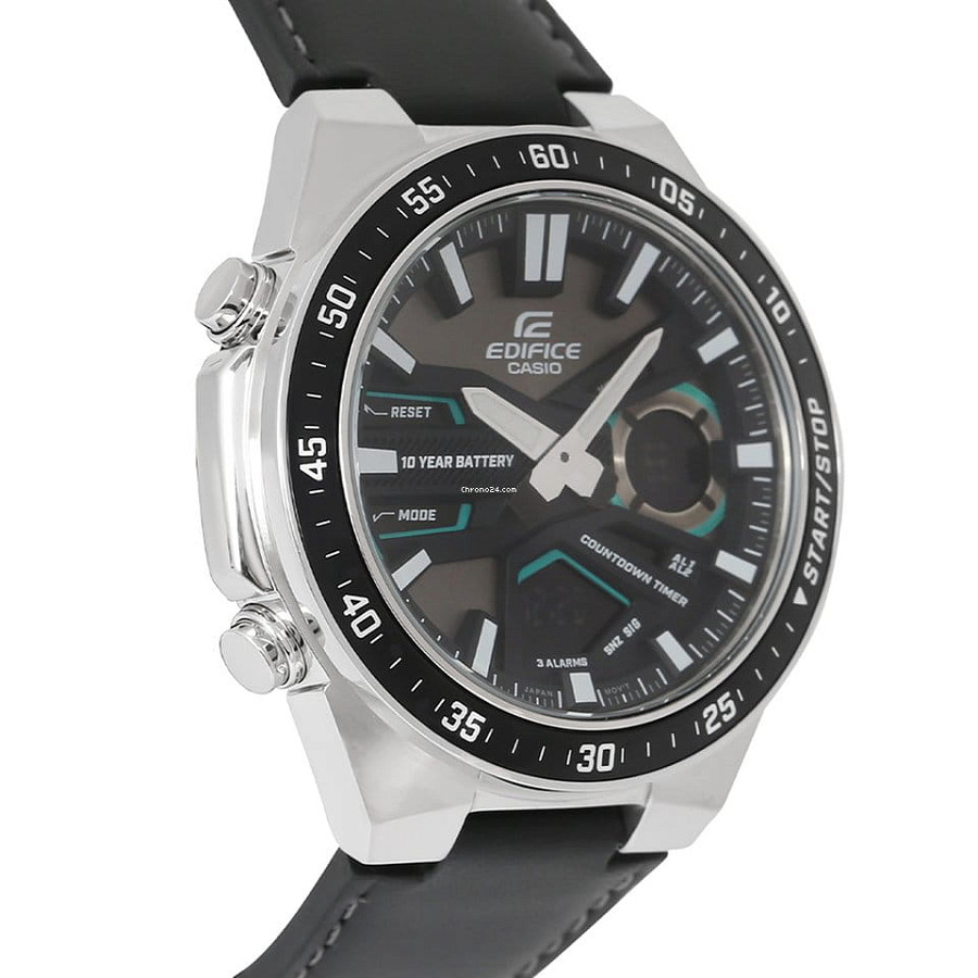 Часы Casio Edifice EFV-C110L-1AVDF (EFV-C110L-1A) — кожаный, мужские