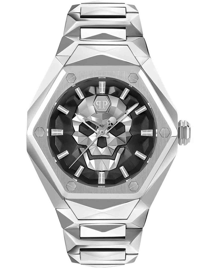 Часы Philipp Plein Skull Spikes PWPWA0624 — мужские, черный