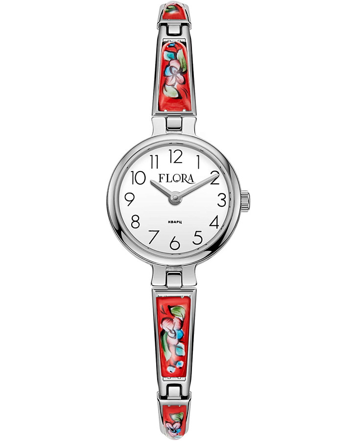Часы УЧЗ Flora 1704F-3 — женские, белый