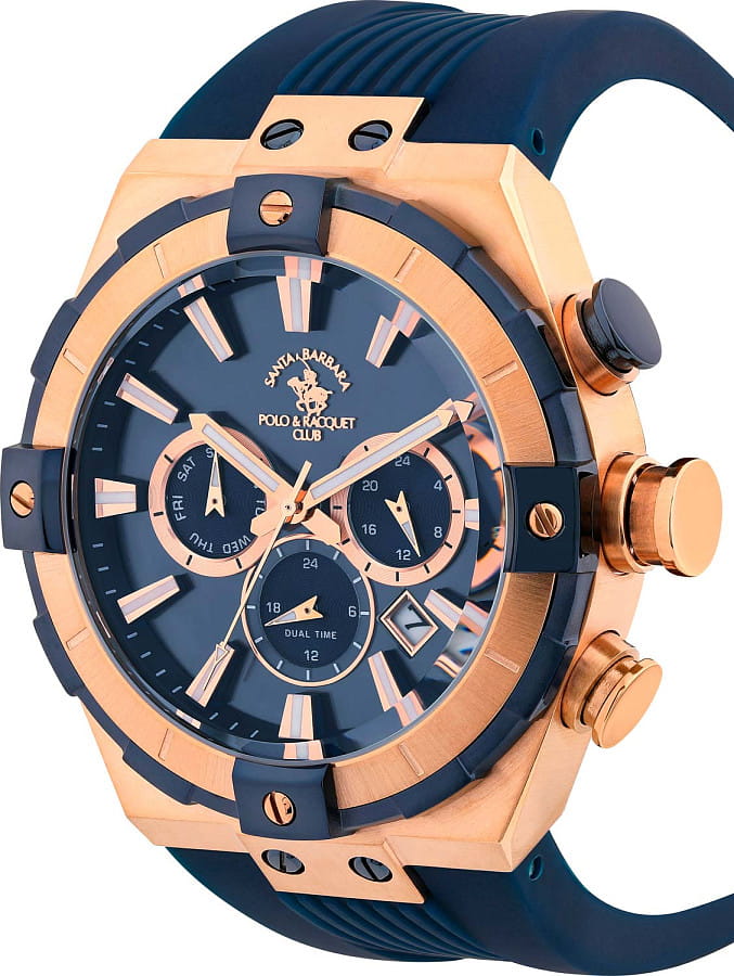 Часы Santa Barbara Polo & Racquet Club Prive SB.1.10510-8 — кварцевые, металл сталь