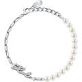 Стальной браслет Karl Lagerfeld Pearl KLAYR08 с жемчугом