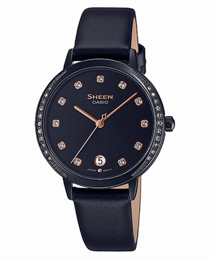 Часы Casio Sheen SHE-4056BL-1A — женские, черный