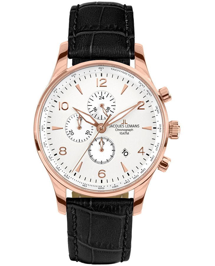 Часы Jacques Lemans London 1-1844ZO — мужские, белый