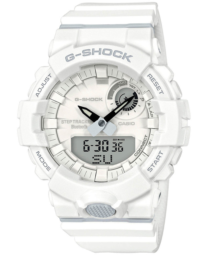 Часы Casio G-Shock GBA-800-7A — мужские, белый
