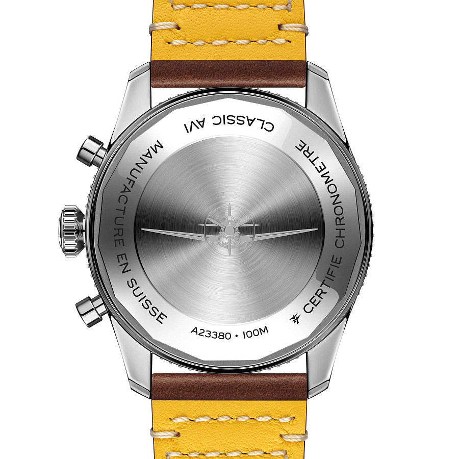 Часы Breitling Classic Avi Chronograph 42 Curtiss Warhawk A233802A1L1X1 — кожаный, мужские
