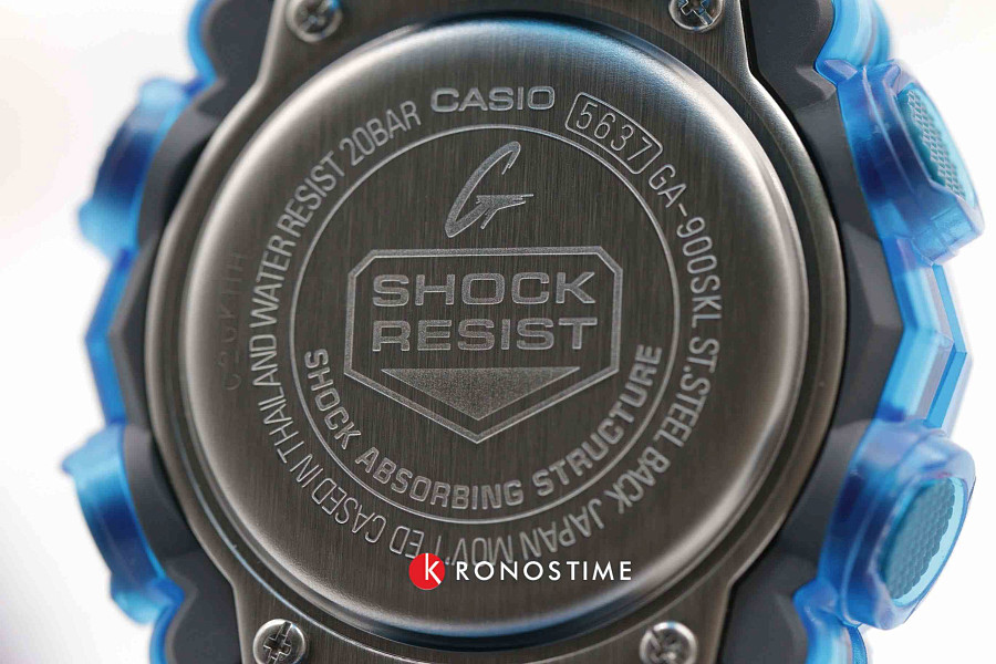 Часы Casio G-Shock GA-900SKL-2A — мужские, синий