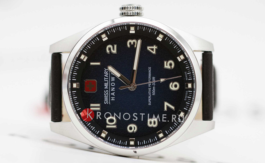 Часы Swiss Military Hanowa Greyhound SMWGA0001502 — сталь металл, кожаный