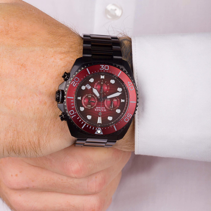 Часы Wainer Sport WA.10300-D — кварцевые, металл сталь