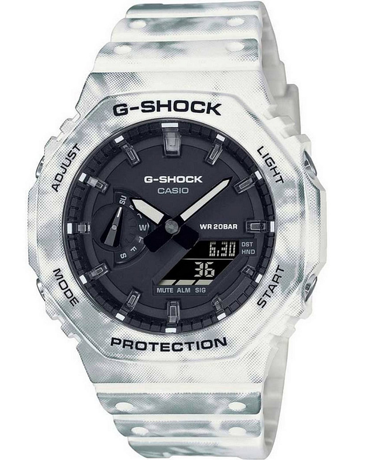 Часы Casio G-Shock Frozen Forest GAE-2100GC-7AER — мужские, черный