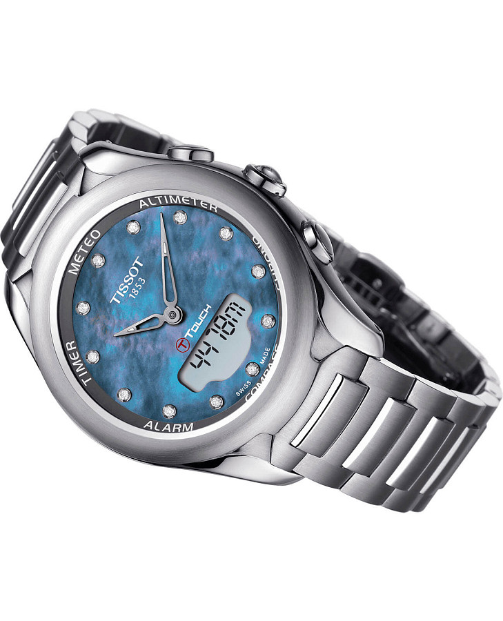 Часы Tissot T-Touch Lady Solar T075.220.11.106.01 — нержавеющая сталь, женские