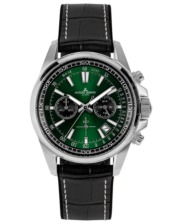 Часы Jacques Lemans Liverpool 1-2117T — мужские, зеленый