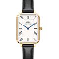 Шведские наручные часы Daniel Wellington Quadro Roman Numerals Sheffield Gold DW00100692