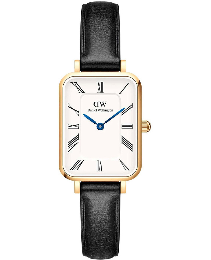 Часы Daniel Wellington Quadro Roman Numerals Sheffield Gold DW00100692 — женские, белый