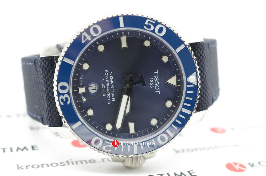 Часы Tissot Seastar 1000 Powermatic 80 Silicium T120.407.17.041.01 — Швейцария, механические