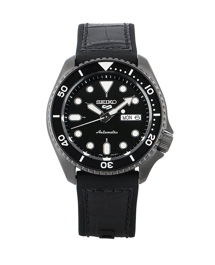 Часы Seiko 5 Sports SRPD65K3 — мужские, кожа + силикон
