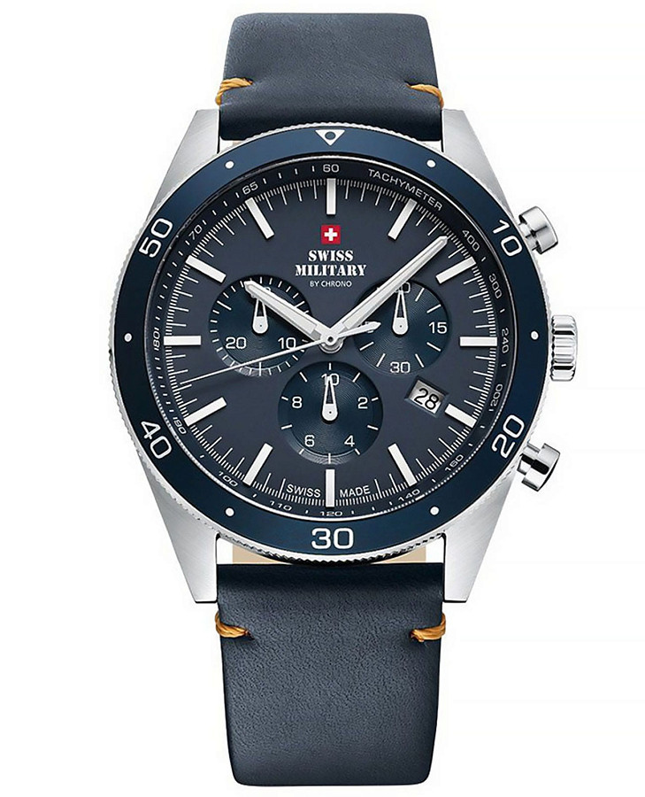 Часы Swiss Military by Chrono SM34079.05 — мужские, синий