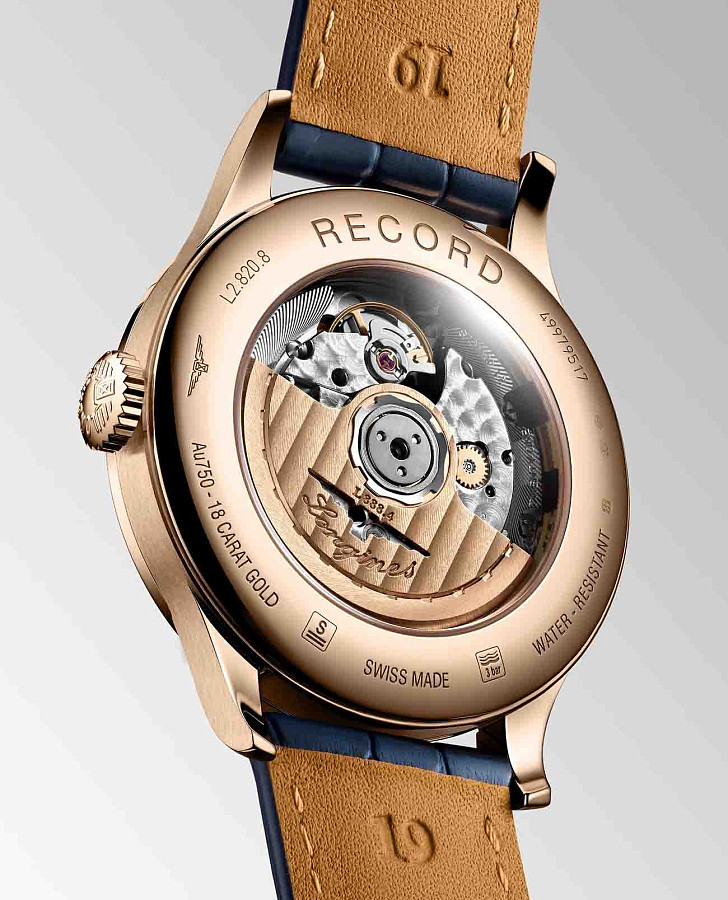 Часы Longines Record Collection L2.820.8.92.2 — кожаный, мужские