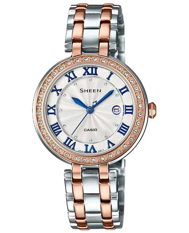 Часы Casio Sheen SHE-4034BSG-7BUDR — женские, серебристый