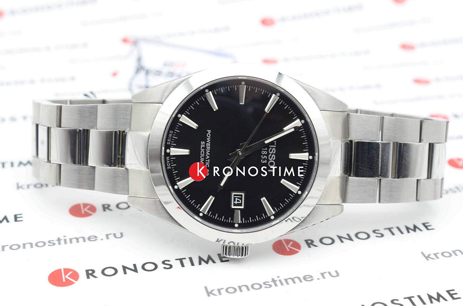 Часы Tissot Gentleman Powermatic 80 Silicium T127.407.11.051.00 — механические, сталь металл
