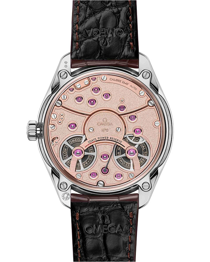 Часы Omega De Ville Tourbillon 529.53.43.22.99.001 — механические, золото