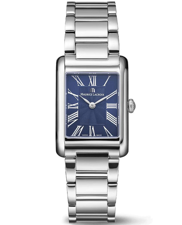 Часы Maurice Lacroix Fiaba Square FA1205-SS002-410-1 — женские, синий