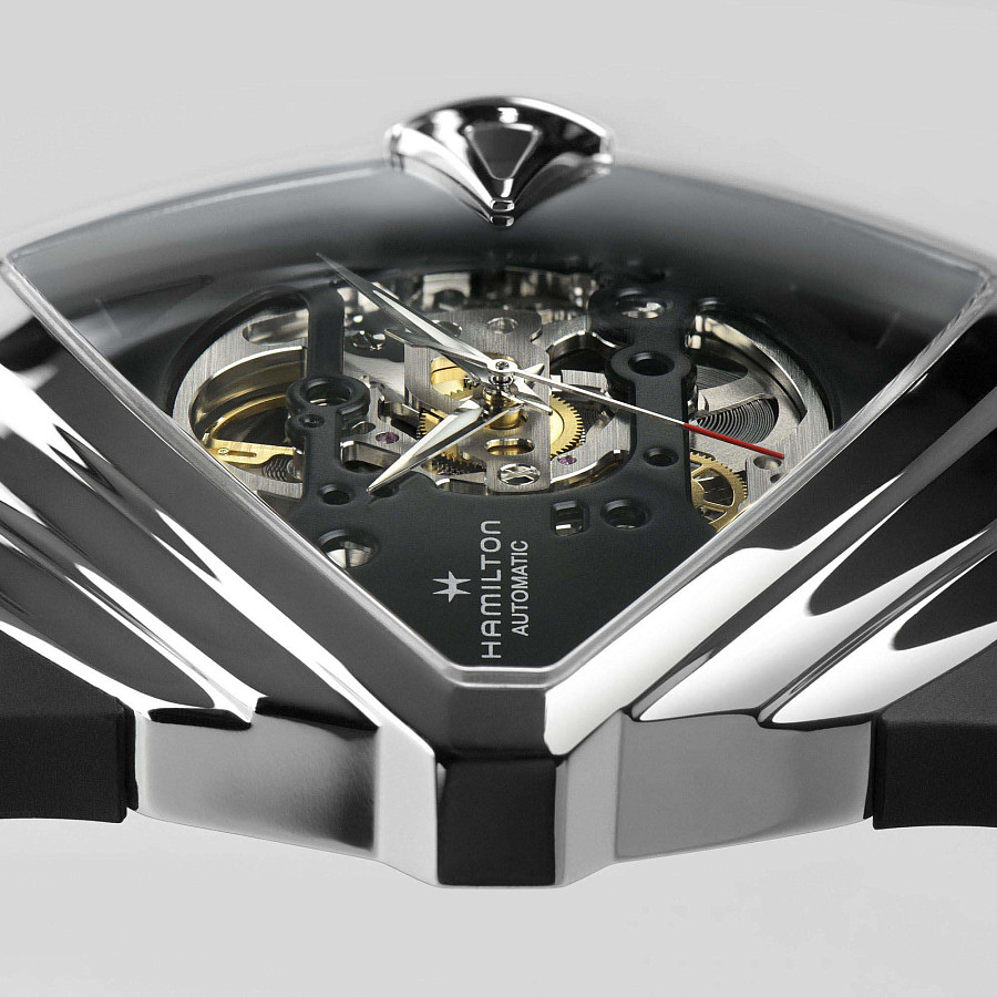 Часы Hamilton Ventura XXL Skeleton Auto H24625330 — сталь, Швейцария