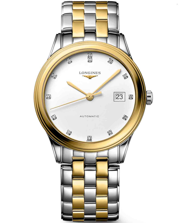 Часы Longines Flagship L4.974.3.27.7 — мужские, белый