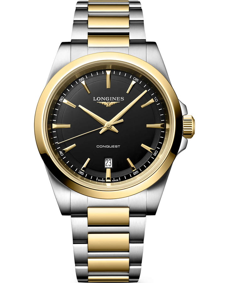 Часы Longines Conquest 41 mm L3.860.3.52.7 — мужские, черный