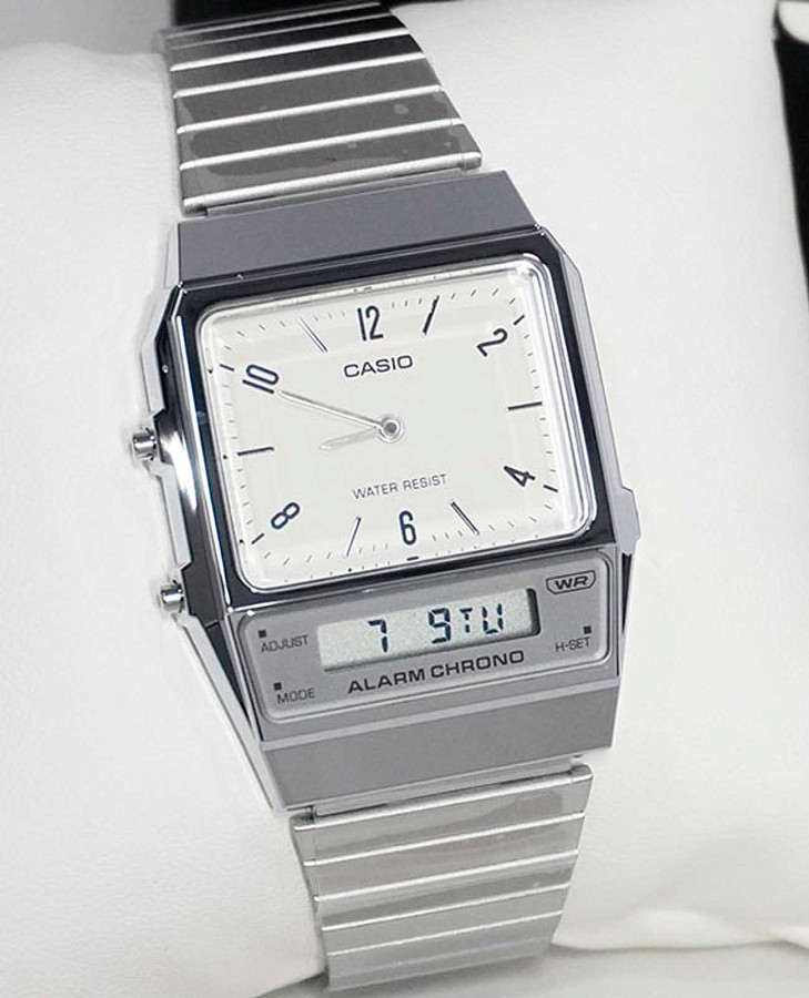 Часы Casio Vintage AQ-800E-7A2DF (AQ-800E-7A2) — женские, нержавеющая сталь