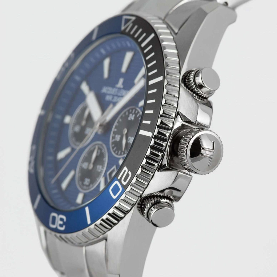 Часы Jacques Lemans Liverpool Diver 1-2206H — мужские, нержавеющая сталь