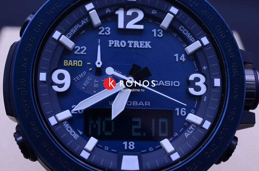 Часы Casio Pro Trek PRG-600YB-2 — мужские, тканевый