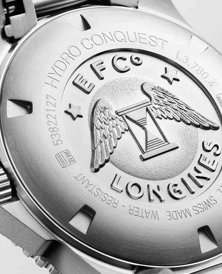 Часы Longines HydroConquest L3.780.4.56.6 — черный, металл сталь керамика