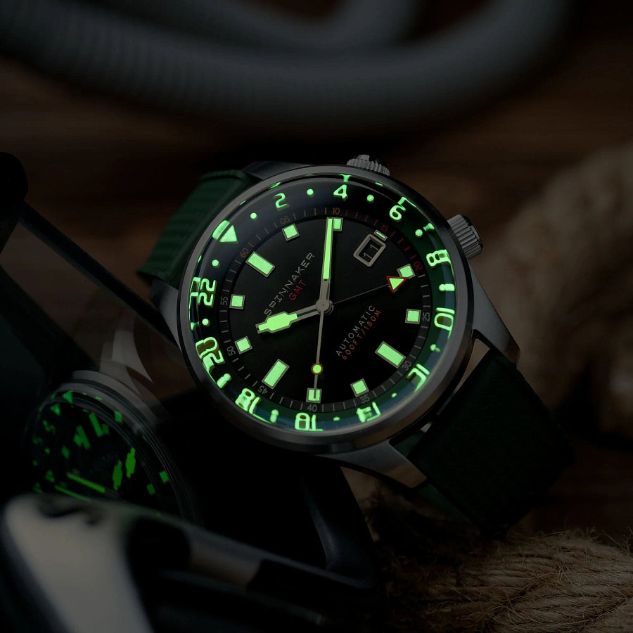 Часы Spinnaker Bradner Gmt Automatic SP-5121-44 — металл сталь, Англия