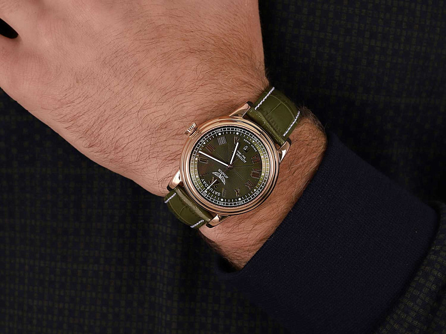 Часы Aviator Douglas Day-Date V.3.35.2.279.4 — сталь металл, Швейцария