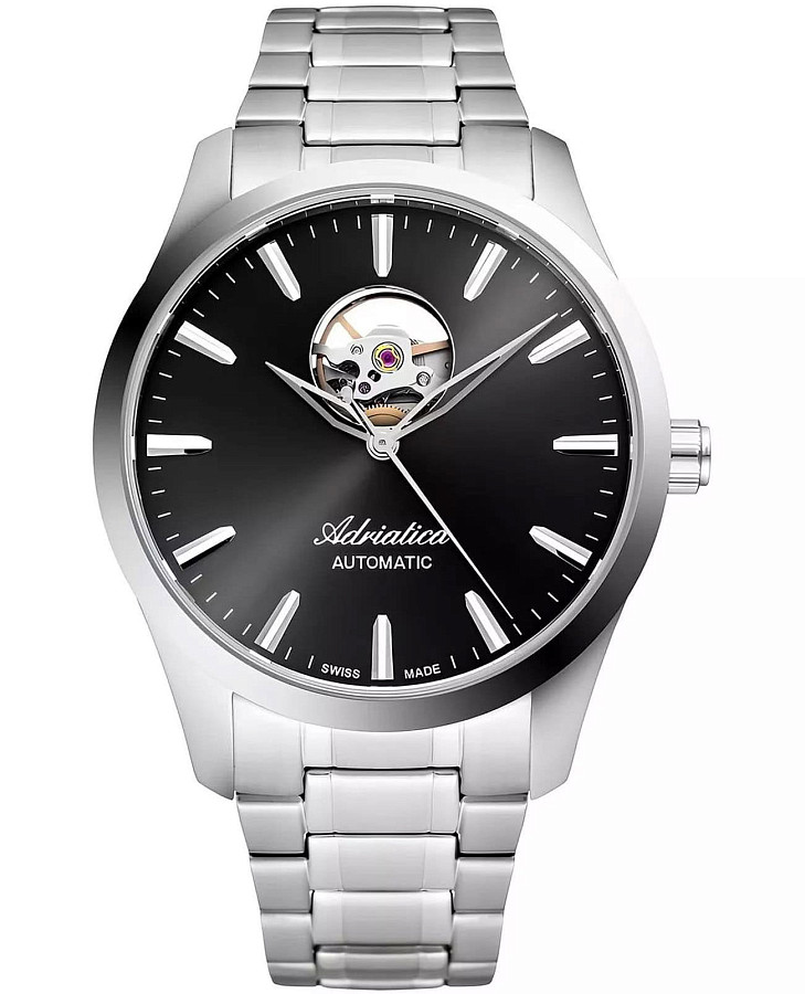 Часы Adriatica Automatic A8277.5114AO — мужские, черный