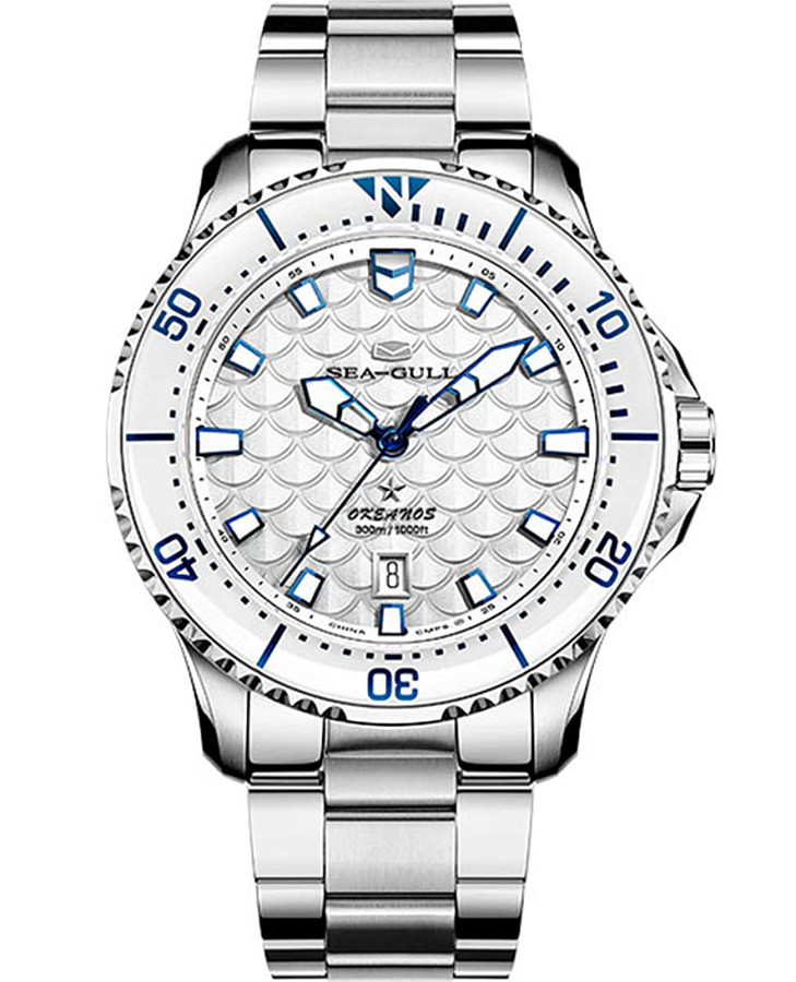 Часы Seagull Ocean Star 811.12.1216 — мужские, белый