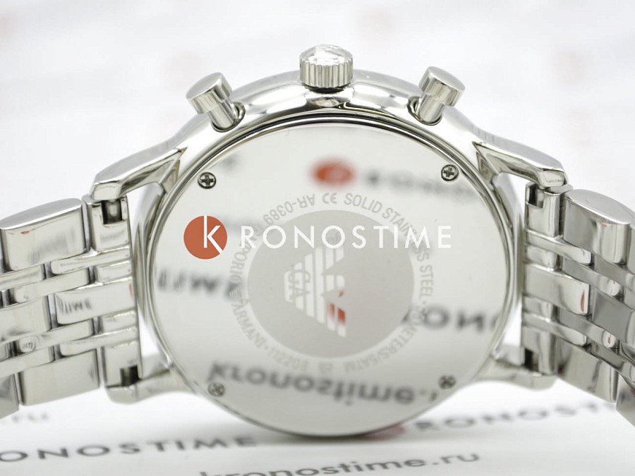 Часы Emporio Armani Classics AR0389 — кварцевые, Италия, мужские