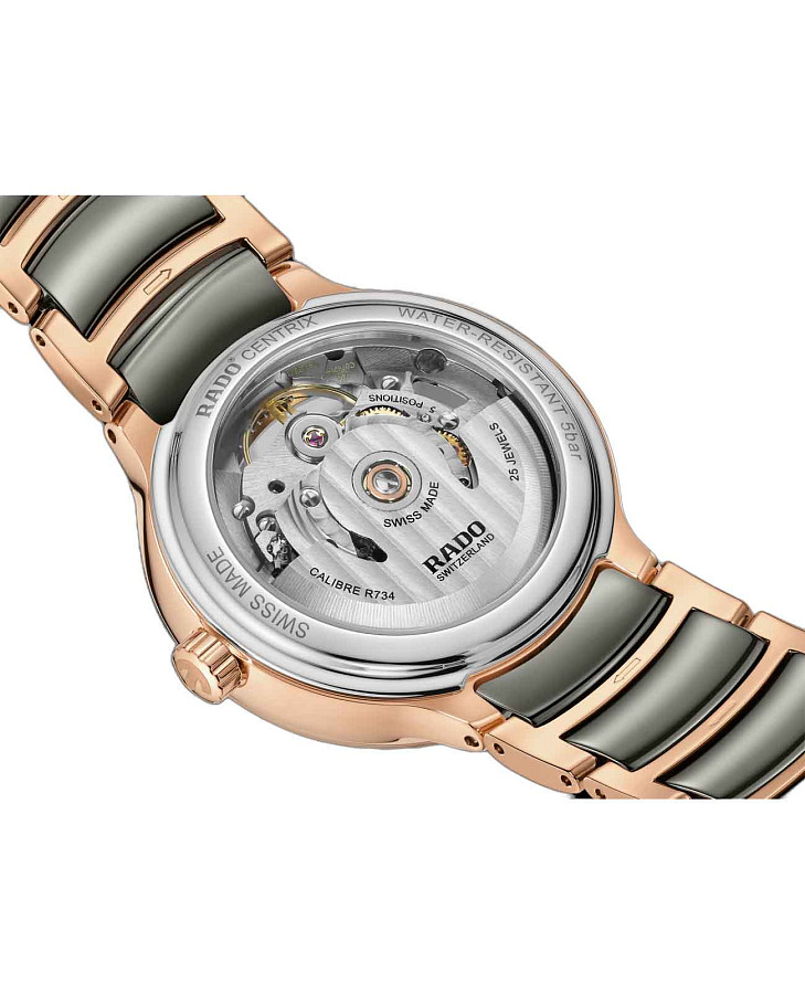 Часы Rado Centrix Automatic Diamonds Open Heart R30029912 — сталь металл, Швейцария