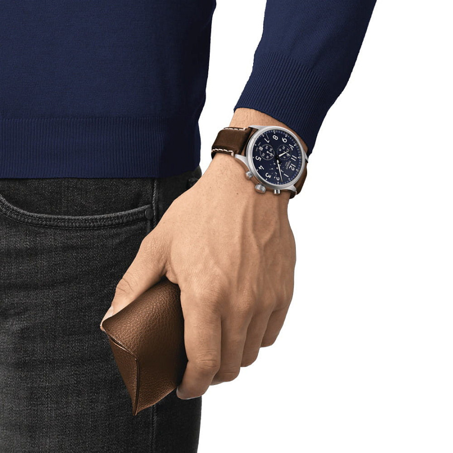 Часы Tissot Chrono XL Vintage T116.617.16.042.00 — кварцевые, металл сталь