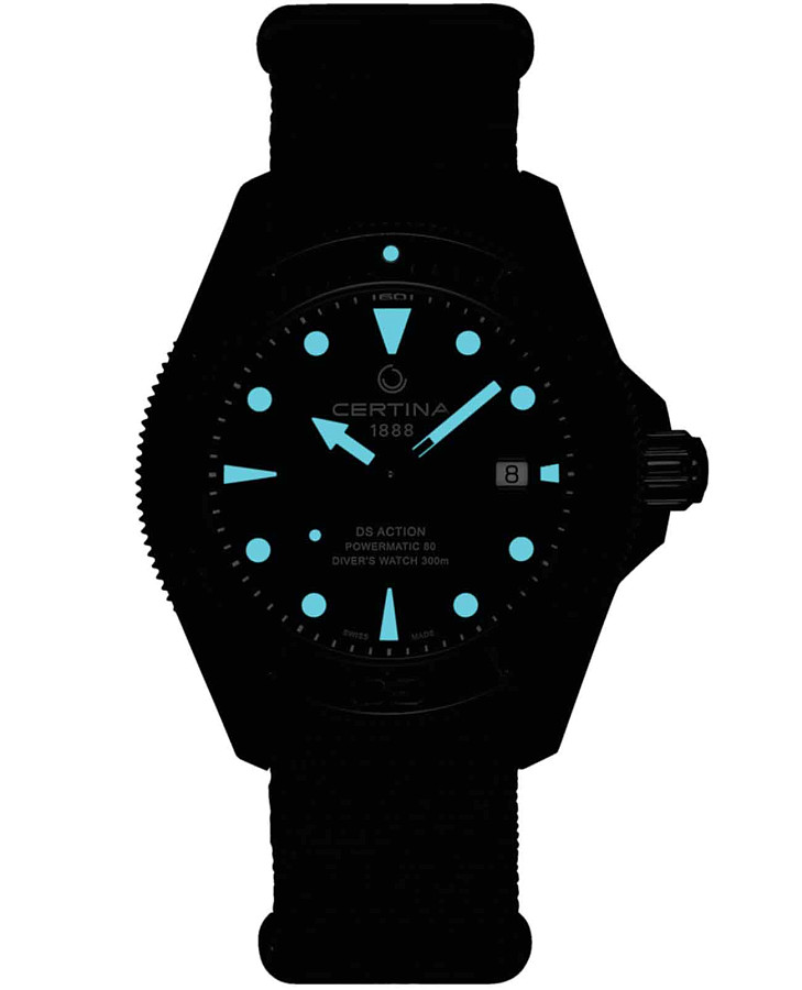 Часы Certina DS Action Diver C032.607.38.051.00 — металл сталь, Швейцария