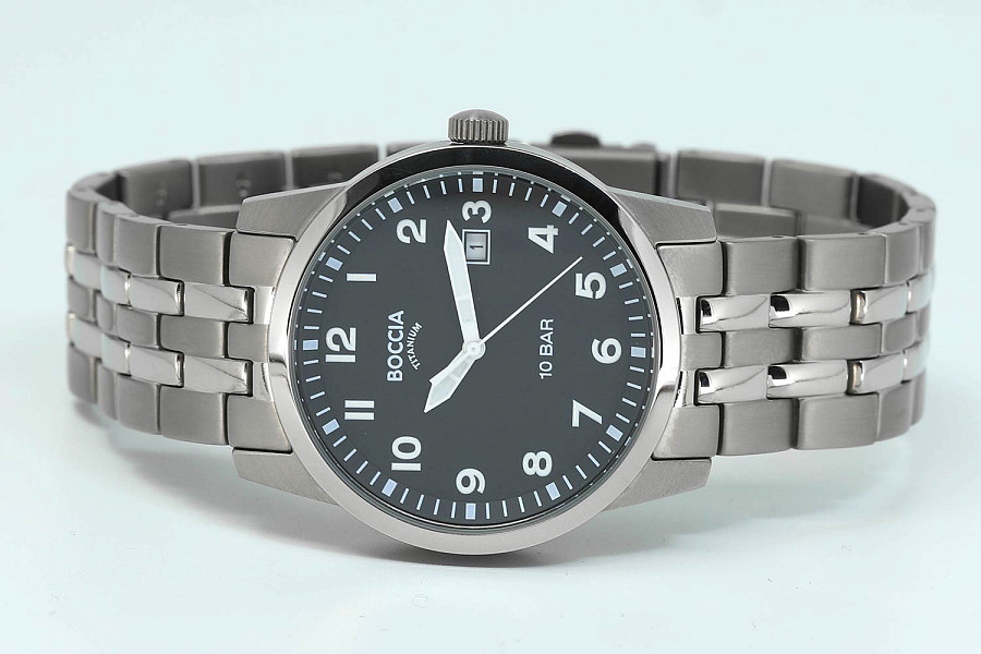 Часы Boccia Titanium 3631-02 — металл титан, Германия